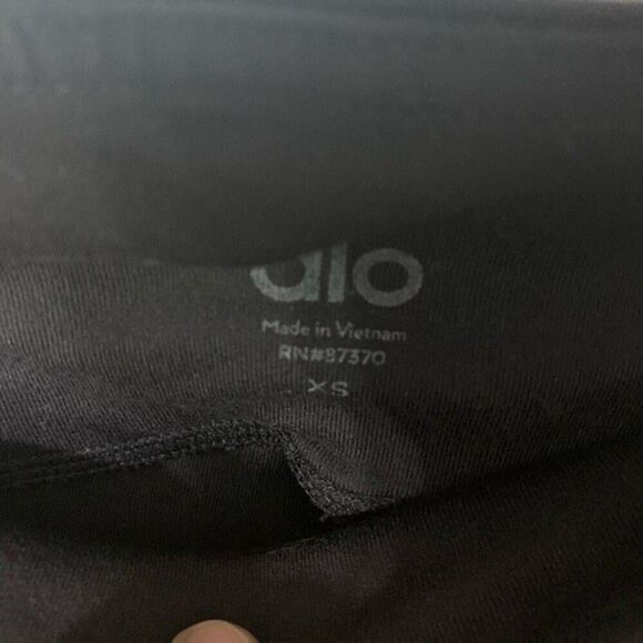 ALO YOGA leggings womens black cut out mesh leggings xsmall - Picture 5 of 9